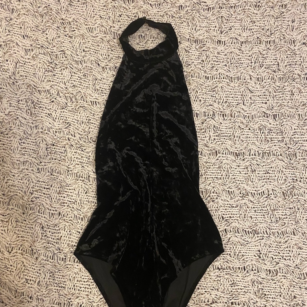 Black Velvet Body Suit